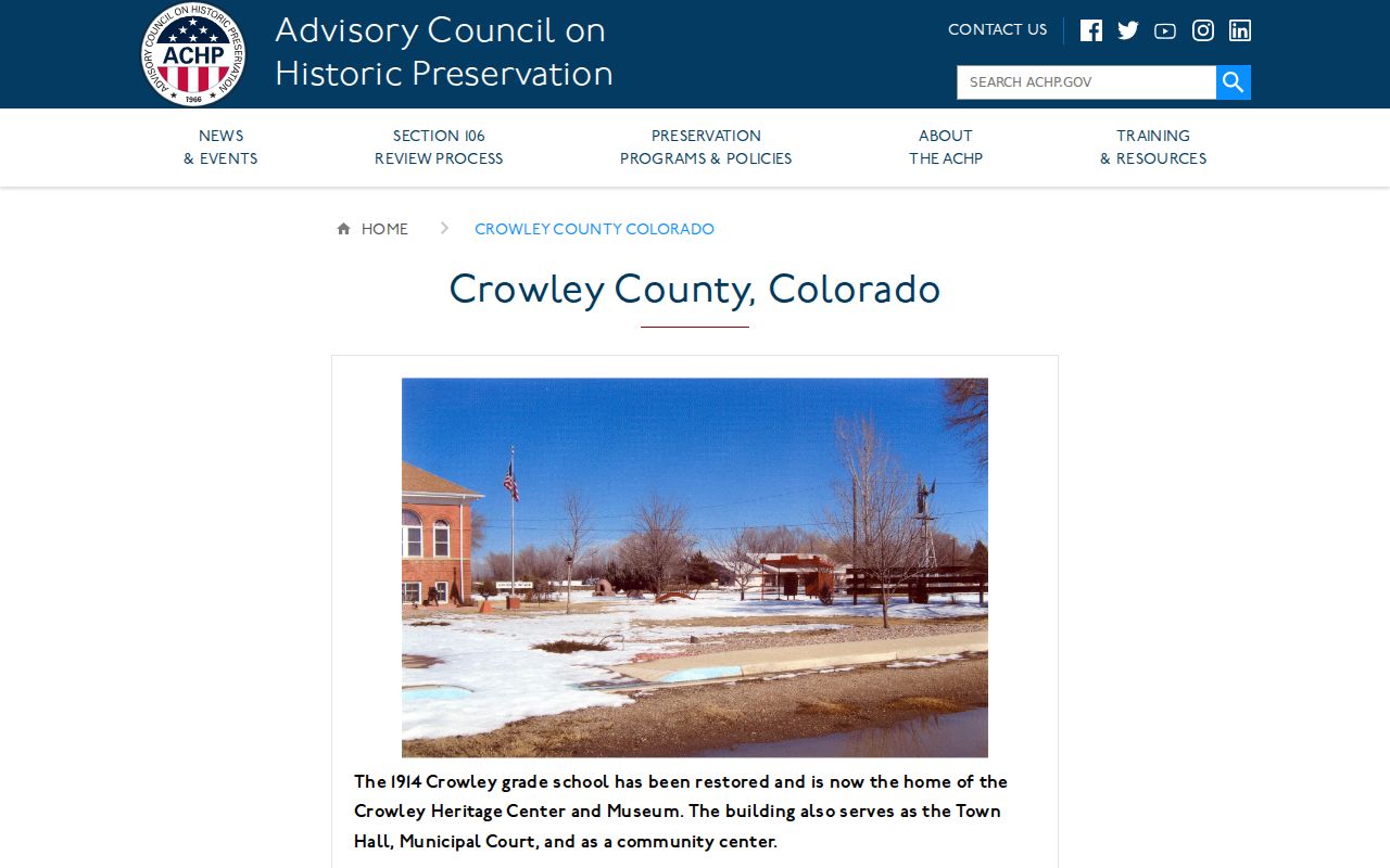 Crowley County court records history and local context in Colorado