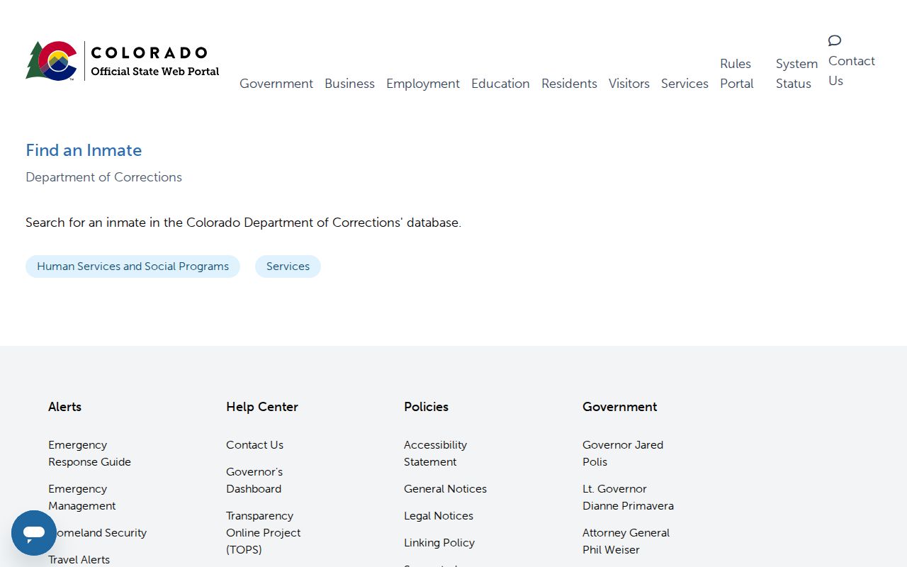 Crowley County inmate search and Colorado state inmate locator